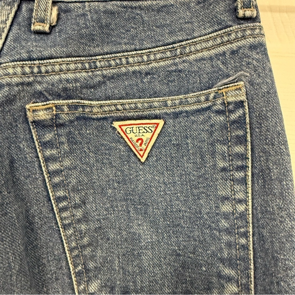 Vintage Guess High Waisted Tapered Jeans Size 29 - Picture 5 of 8